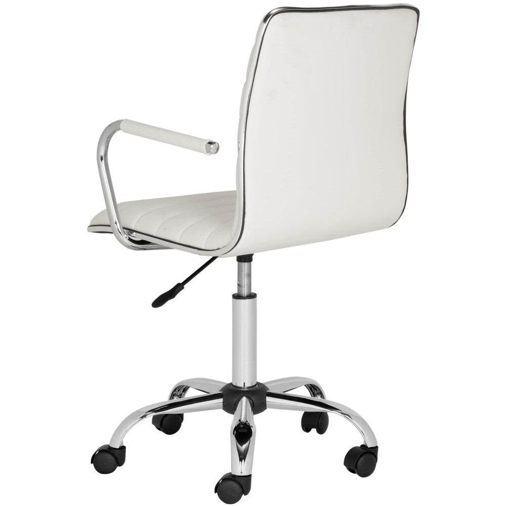 Safavieh Jonika White Adjustable Height Desk Chair