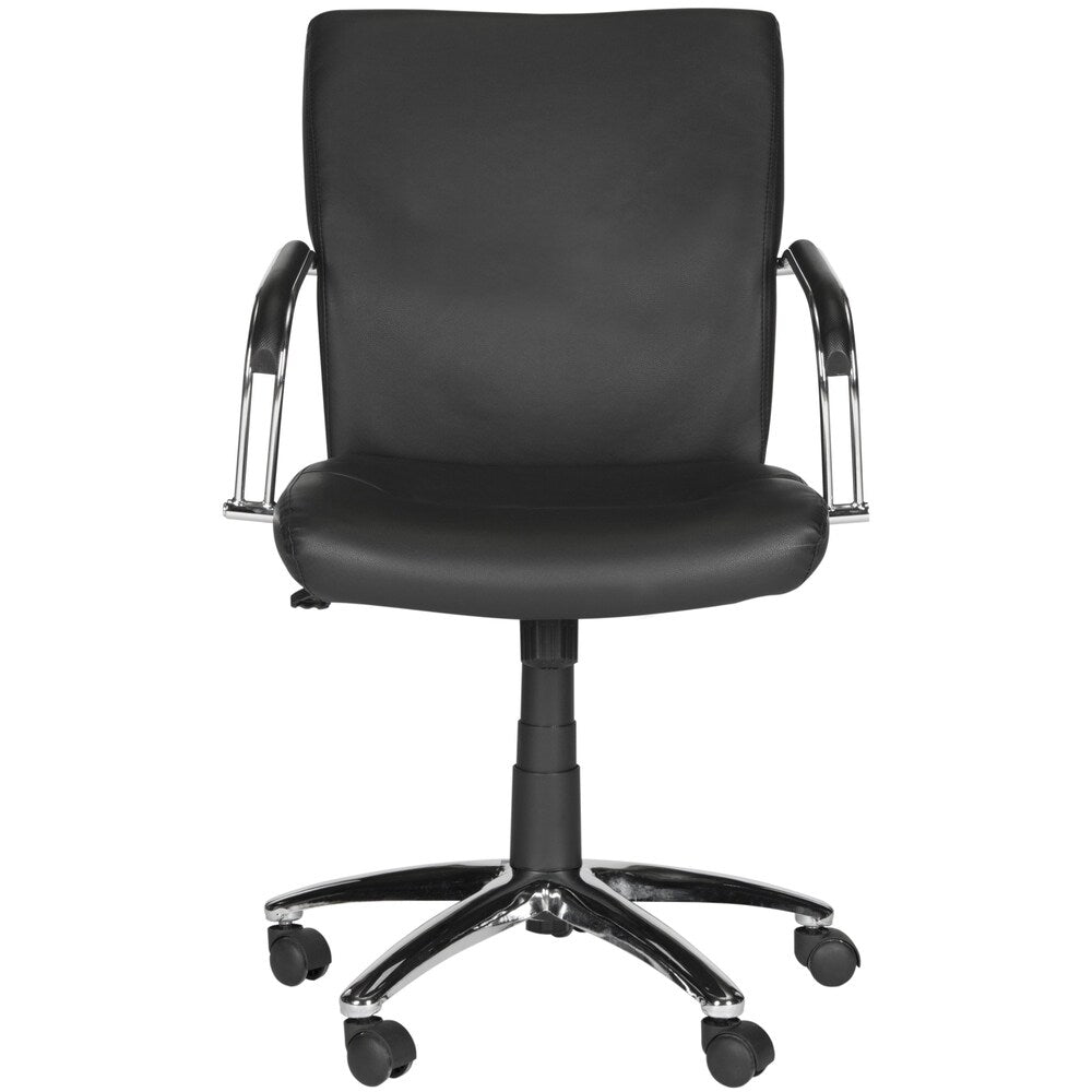 Safavieh Lysette Adjustable Swivel Black Desk Chair