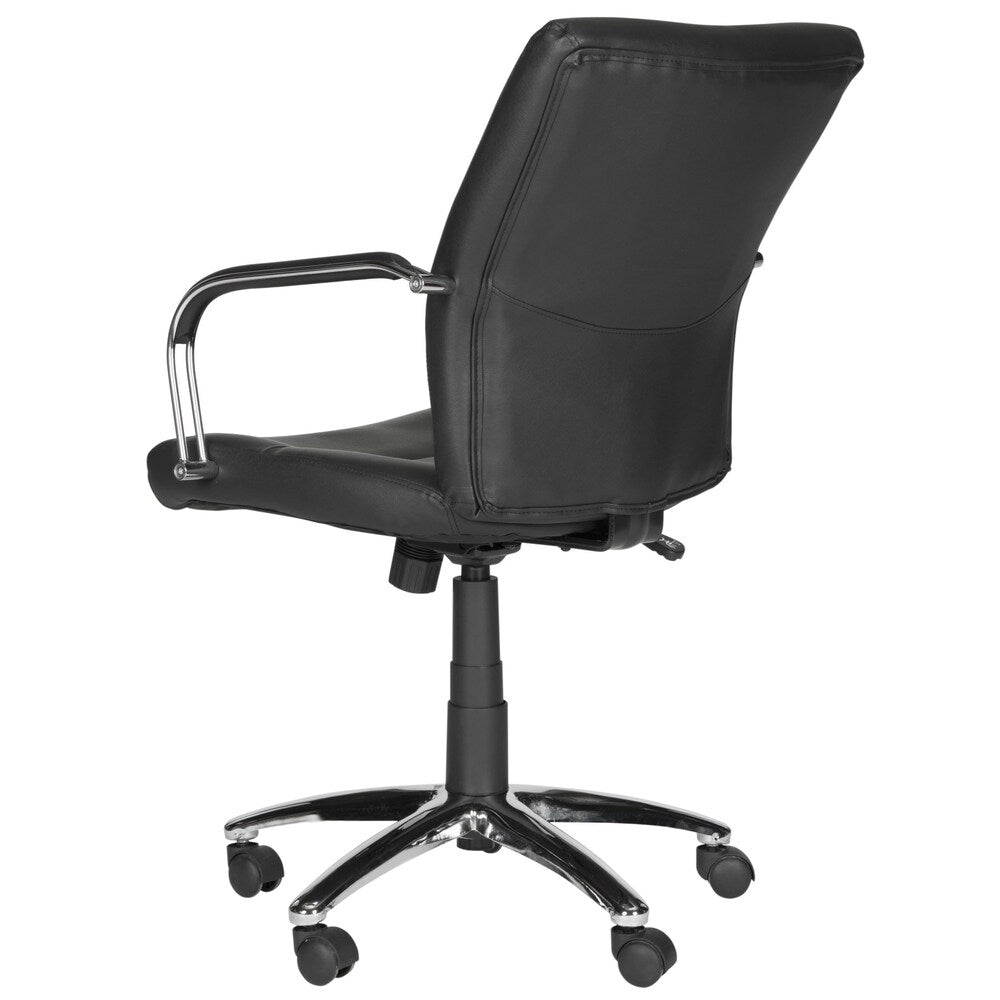 Safavieh Lysette Adjustable Swivel Black Desk Chair