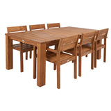 Safavieh Outdoor living Hestia 7-pieces Outdoor Dining Set - 39Wx81Dx29H