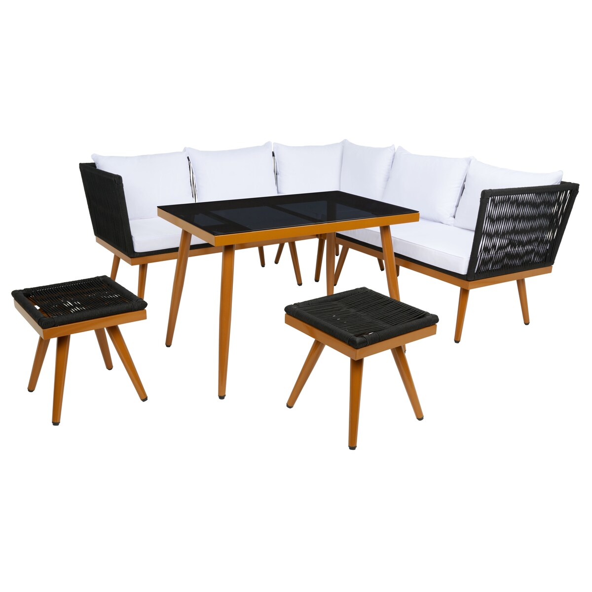 Safavieh Outdoor living Romlin Outdoor Dining Set - 49Wx30Dx30H