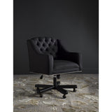 Safavieh Salazar Adjustable Swivel Black/ Taupe Desk Chair