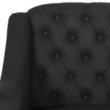 Safavieh Salazar Adjustable Swivel Black/ Taupe Desk Chair