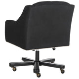 Safavieh Salazar Adjustable Swivel Black/ Taupe Desk Chair