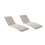 Salem Outdoor Cushion Set for Chaise Lounge - Cushions only (Set of 2) by Christopher Knight Home. - 79.25"L x 27.50"W x 1.50"H