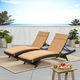 Salem Outdoor Cushion Set for Chaise Lounge - Cushions only (Set of 2) by Christopher Knight Home. - 79.25"L x 27.50"W x 1.50"H