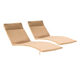 Salem Outdoor Cushion Set for Chaise Lounge - Cushions only (Set of 2) by Christopher Knight Home. - 79.25"L x 27.50"W x 1.50"H