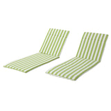 Salem Outdoor Cushion Set for Chaise Lounge - Cushions only (Set of 2) by Christopher Knight Home. - 79.25"L x 27.50"W x 1.50"H