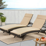 Salem Outdoor Cushion Set for Chaise Lounge - Cushions only (Set of 2) by Christopher Knight Home. - 79.25"L x 27.50"W x 1.50"H