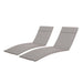 Salem Outdoor Cushion Set for Chaise Lounge - Cushions only (Set of 2) by Christopher Knight Home. - 79.25"L x 27.50"W x 1.50"H