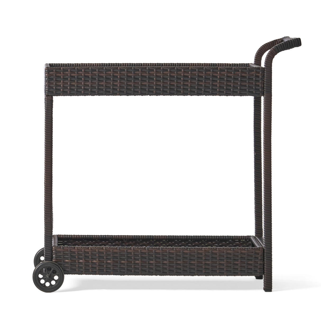 Savona Outdoor Wicker Bar Cart by Christopher Knight Home