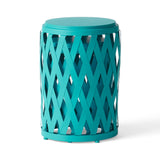 Selen Outdoor 12-inch and 14-inch Lattice Nested Side Table Set by Christopher Knight Home