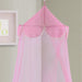 Sheer Pom Pom Collapsible Hoop Kids Bed Canopy