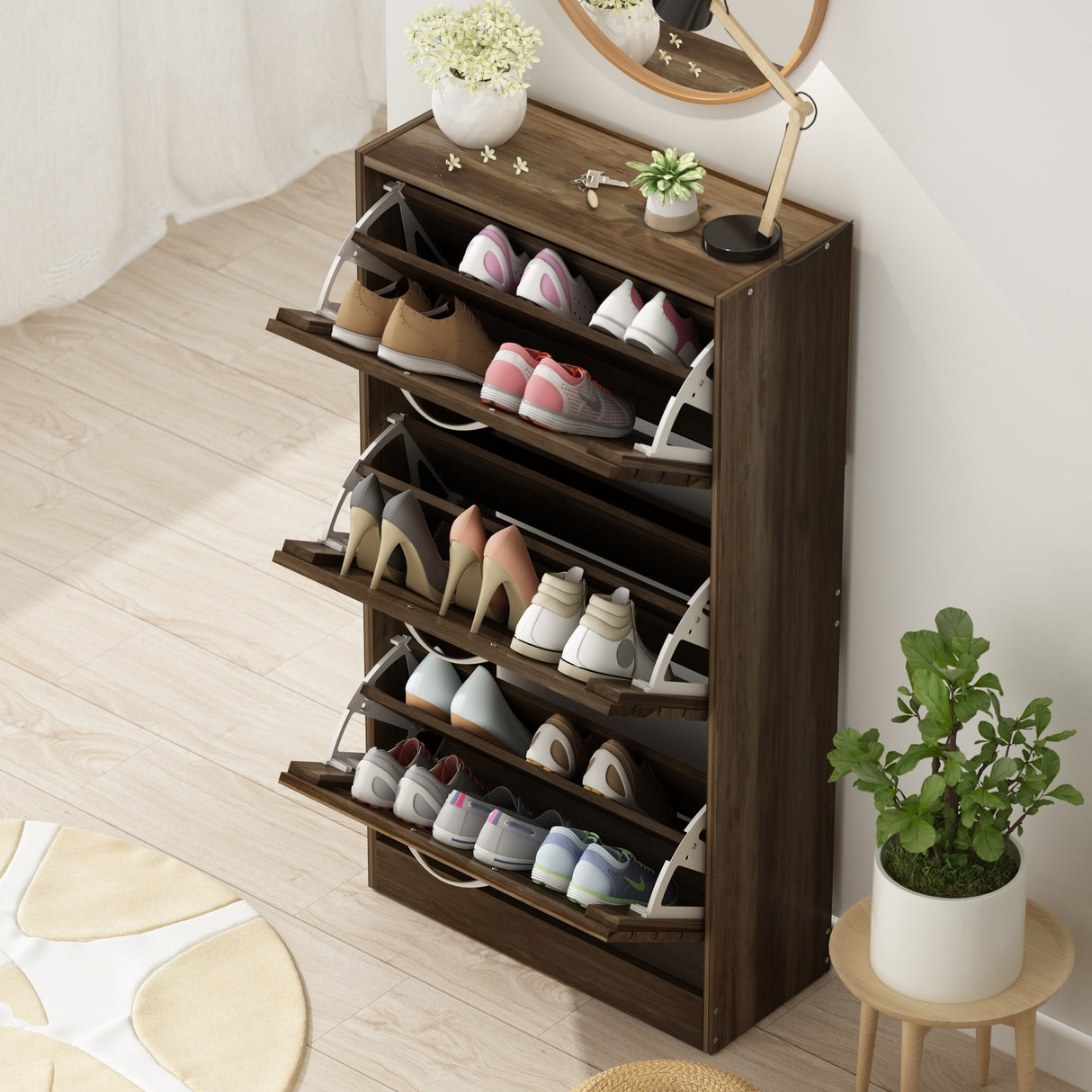 Shoe Storage Cabinet Modern Shoe Storage Cabinet for Entryway Hallway