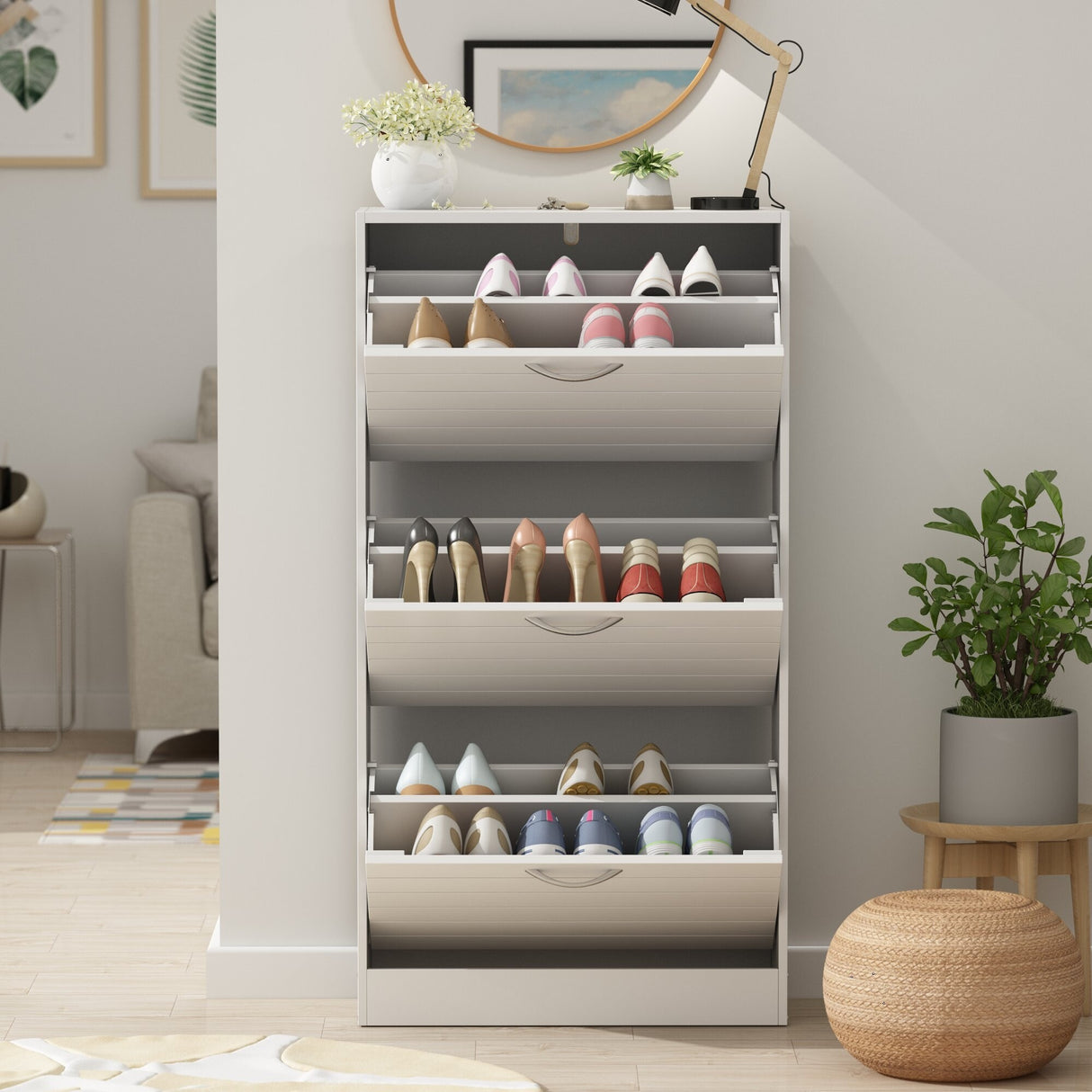 Shoe Storage Cabinet Modern Shoe Storage Cabinet for Entryway Hallway