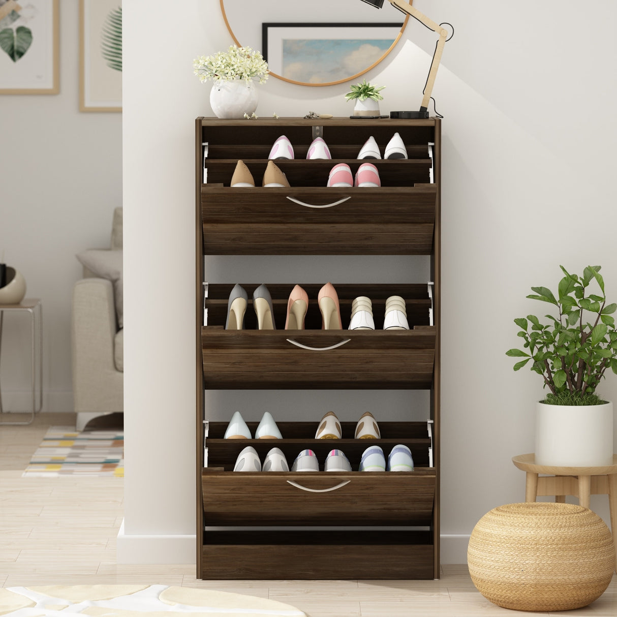 Shoe Storage Cabinet Modern Shoe Storage Cabinet for Entryway Hallway