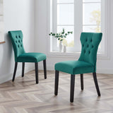 Silhouette Performance Velvet Dining Chairs - Set of 2 - N/A