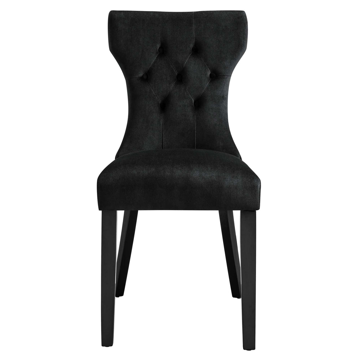 Silhouette Performance Velvet Dining Chairs - Set of 2 - N/A