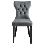 Silhouette Performance Velvet Dining Chairs - Set of 2 - N/A