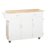 Simple Living Addie Kitchen Cart with Wood Top