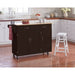 Simple Living Addie Kitchen Cart with Wood Top