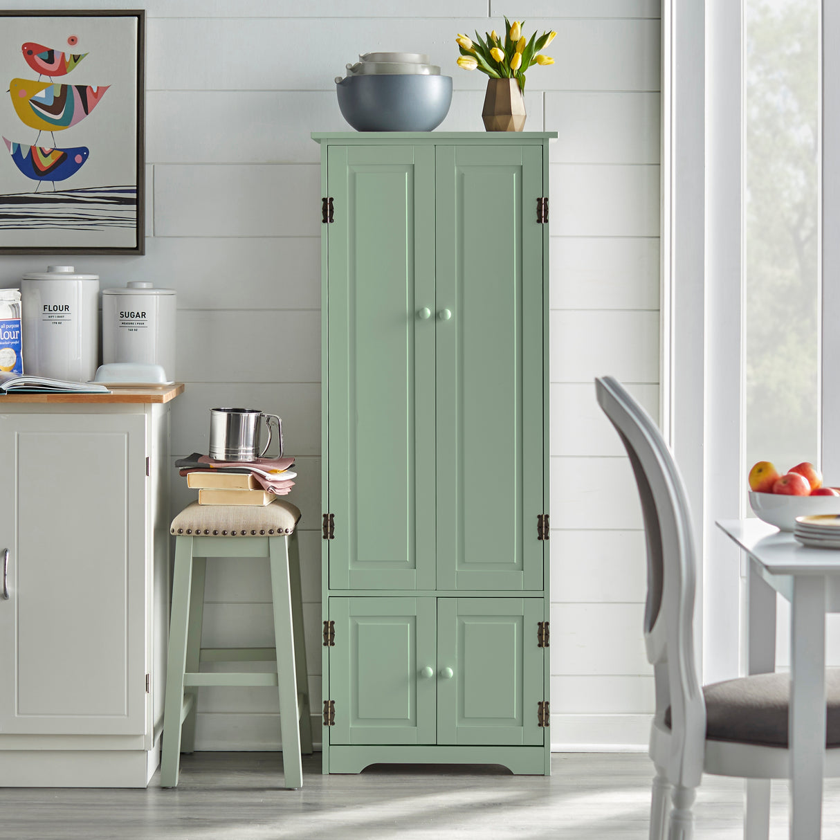 Simple Living Aston Modern Farmhouse Extra-Tall Cabinet