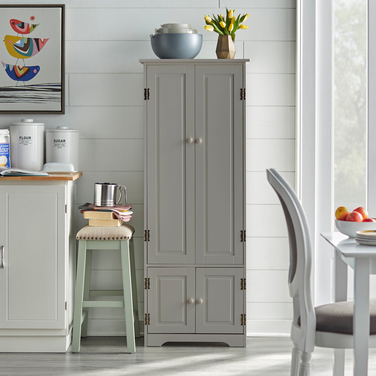 Simple Living Aston Modern Farmhouse Extra-Tall Cabinet