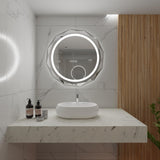 Single Beveled Edge Bathroom Wall Vanity Mirror