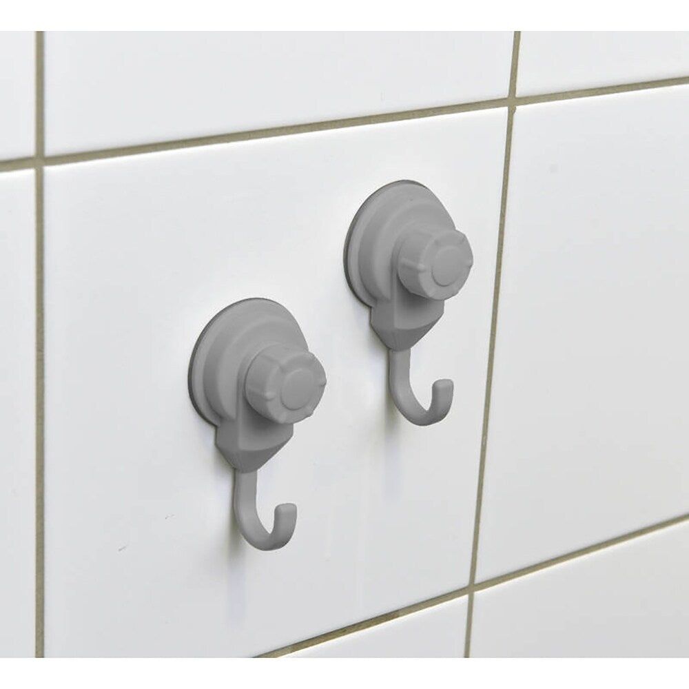 Suction Cup Hooks Shower-Kitchen Walls Organizer Loofah Set of 2