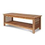 Sylvie Rectangular Teak Outdoor Coffee Table - 19.25 x 16.5 x 48