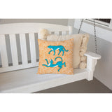 TREKKING TIGER TANGERINE Outdoor Pillow By Kavka Designs