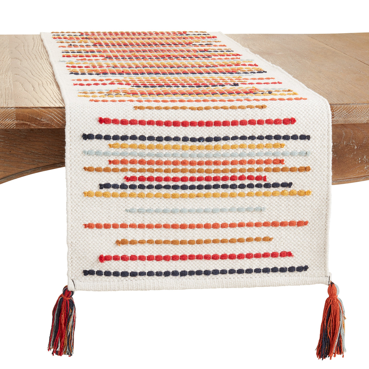 Table Runner With Chunky Stripes Design - 16"x72"