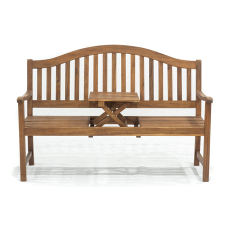 Tamarindo Wood bench with Pull Up Table