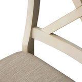 The Gray Barn Broken Bison Bisque with Natural Pine X-back Dining Chair