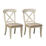 The Gray Barn Broken Bison Bisque with Natural Pine X-back Dining Chair