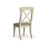 The Gray Barn Broken Bison Bisque with Natural Pine X-back Dining Chair