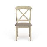 The Gray Barn Broken Bison Bisque with Natural Pine X-back Dining Chair