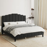 Tufted Upholstered Platform Bed with Sturdy Center Legs and Elegant Headboard for Bedroom by HULALA HOME