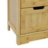 VEIKOUS Bathroom Floor Storage Cabinet with 4 Drawers, 1 Cupboard and 2 Adjustable Shelves