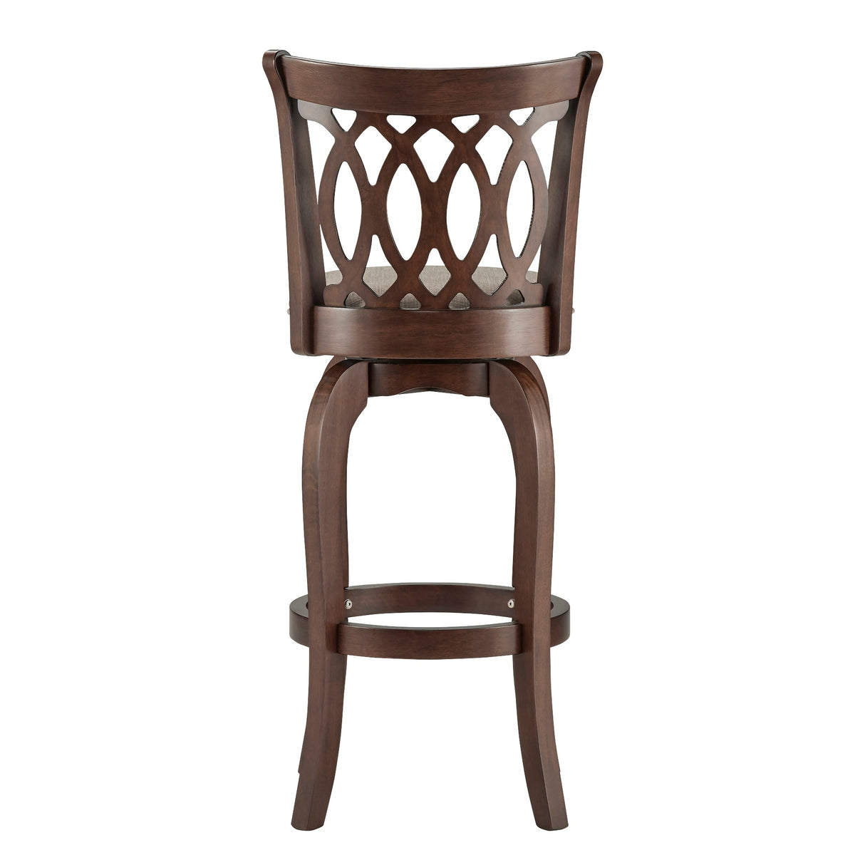 Verona Linen Scroll-back Swivel 29-inch Bar Stool by iNSPIRE Q Classic