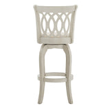 Verona Linen Scroll-back Swivel 29-inch Bar Stool by iNSPIRE Q Classic