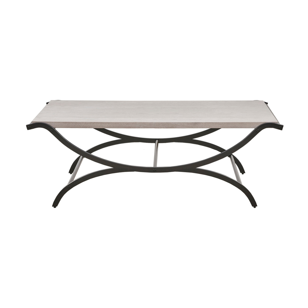 INK+IVY Wilson White/ Black Coffee Table