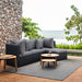 York 4-Piece Outdoor Patio Modular Sectional Sofa with Cushions